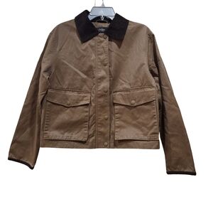CoffeeShop New York Corduroy-Collar Barn Jacket Camel Color Women's Medium GUC